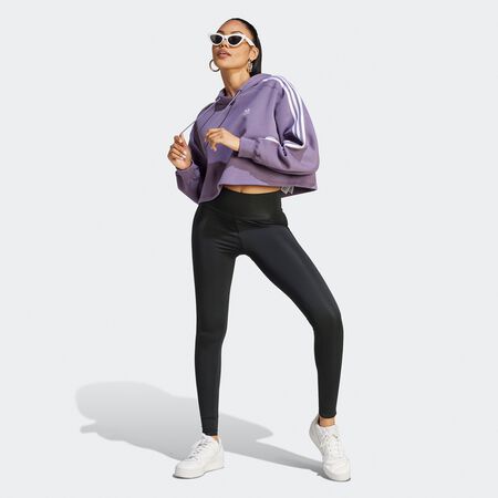 Commander adidas Originals Sweat à capuche cropped adicolor 3-Stripes  shadow violet Sweats à capuche sur SNIPES