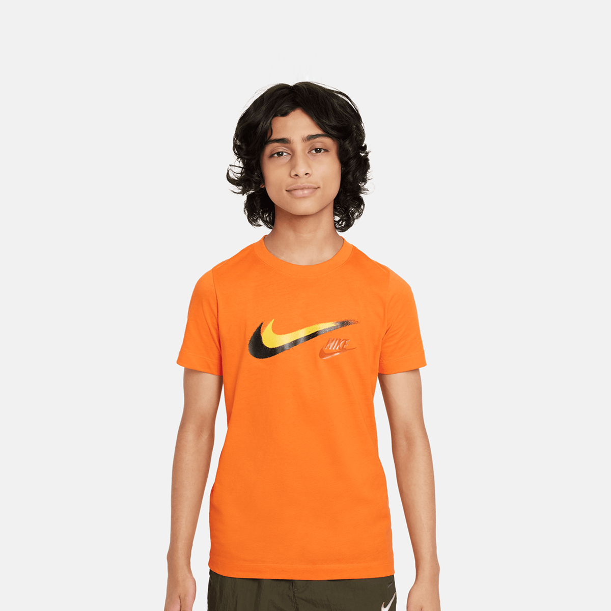 Sportswear Short Sleeve T-Shirt, NIKE, Apparel, safety orange, taille: 170
